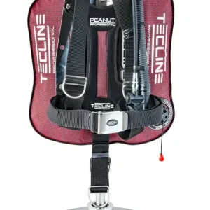 Peanut 21 Professional Kevlar wing set with adjustable DIR harness, red
