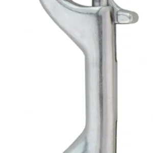 Stainless steel double-ender snap, 100 mm