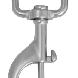 Stainless steel bolt snap 100 mm with D-type eye
