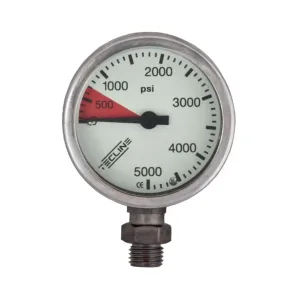 Pressure gauge 52 mm, 5000 psi, chrome