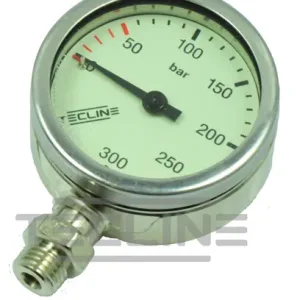 Pressure gauge 52/63 mm, 300 bar, nickel