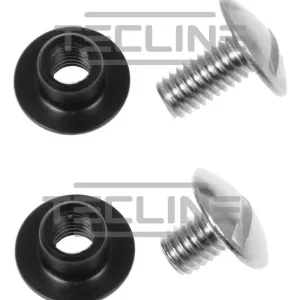 SS bolt with Delrin nut