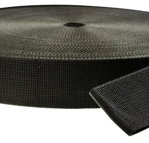 Hard webbing 50 mm, 2.2 mm, black