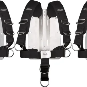 Comfort adjustable harness with 3 mm backplate
