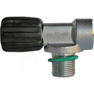 Mono valve for rebreather M25x2, 232 bar, Viton