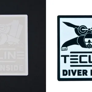 TECLINE DIVER INSIDE sticker, 10 x 10 cm