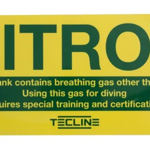 NITROX sticker, 14 x 30 cm (English)