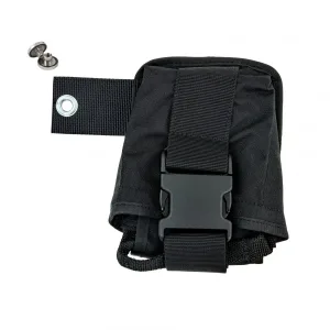 Soft double weight pocket for backplate, right, black