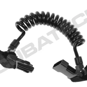 Retractor spring with stainless steel snap hook