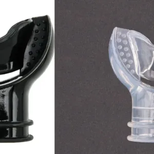 Ergonomic snorkel mouthpiece
