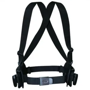 Weight belt with shoulder straps