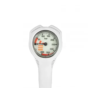 MiniCombo pressure gauge 52 mm, 400 bar, white