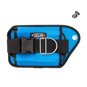 Double weight pocket, blue, left