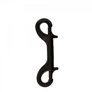 Stainless steel double-ender snap 100 mm, black, Military Line