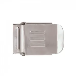 Stainless steel belt buckle 50 mm with logo E