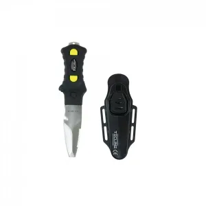 Minirazor Beta dive knife with plastic holder