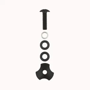 Titanium screw for single tank adapter, black