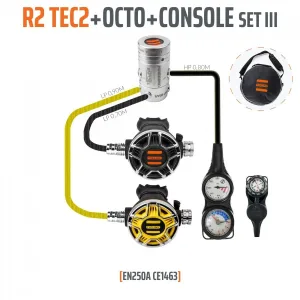 R2 TEC2 regulator set III with octopus and three-gauge console